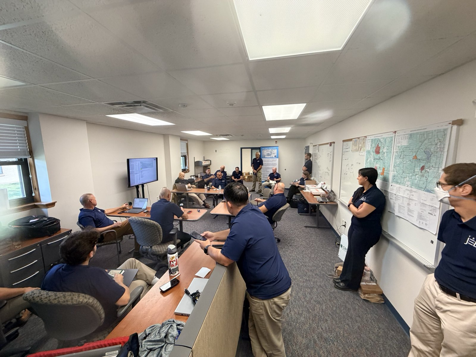 Team JEDI staff running the Multinational Sustainment Combined Operational Integration Center at Northern Strike 26